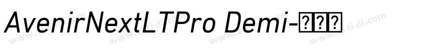 AvenirNextLTPro Demi字体转换